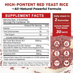 GONGOTA CoQ10 gummies close-up highlighting energy-supporting formula.