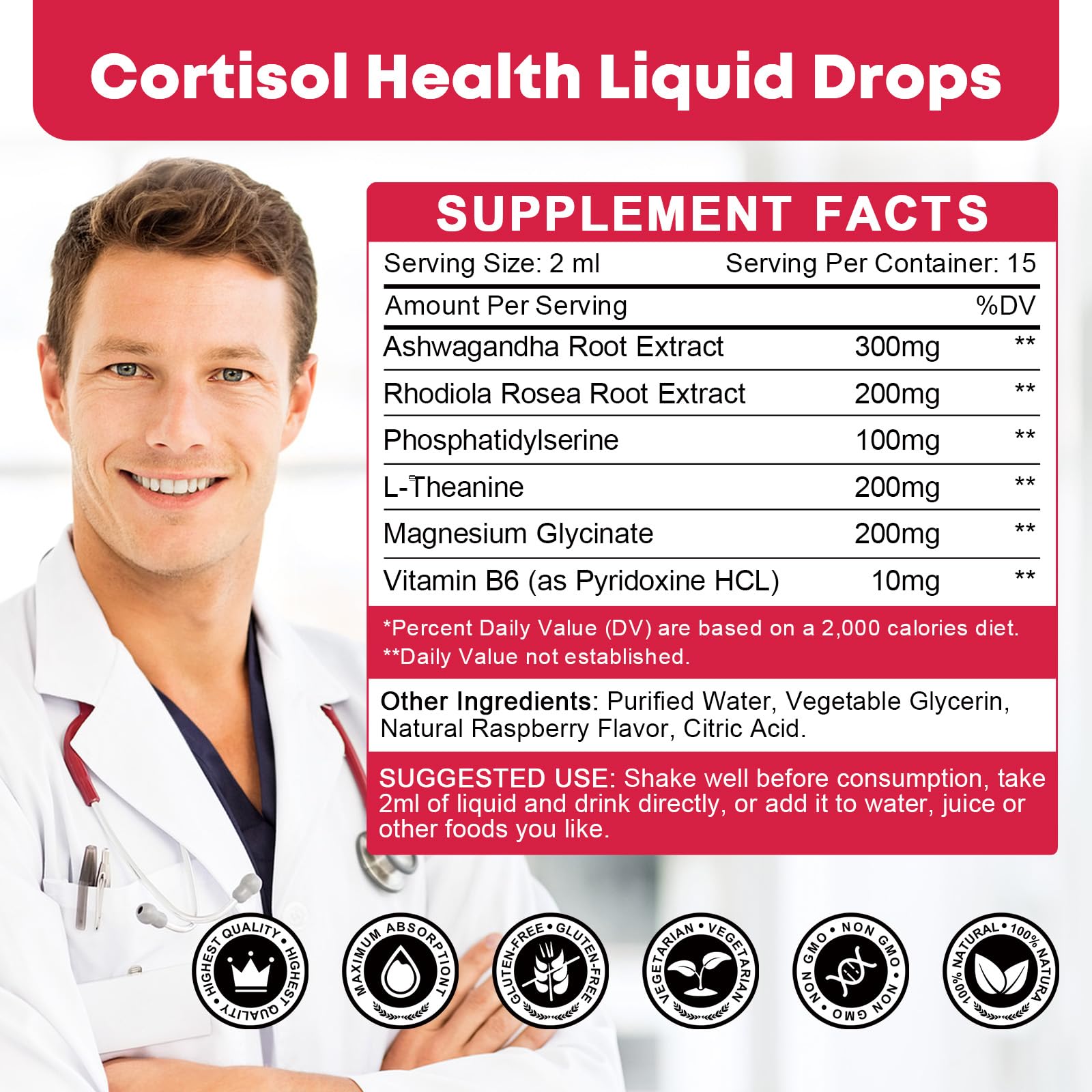 GONGOTA Cortisol night-time use scene suggests wind-down support.