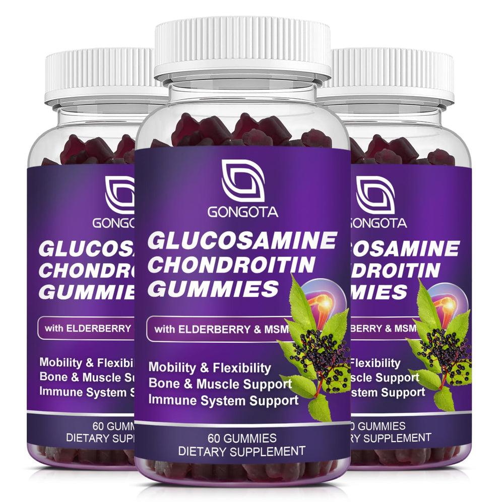 Gongota Glucosamine Chondroitin gummies bottle for daily joint support.