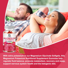GONGOTA Magnesium Glycinate Gummies raspberry flavor and mood support