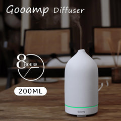 Gooamp diffuser emitting a 7-color LED glow for ambient lighting