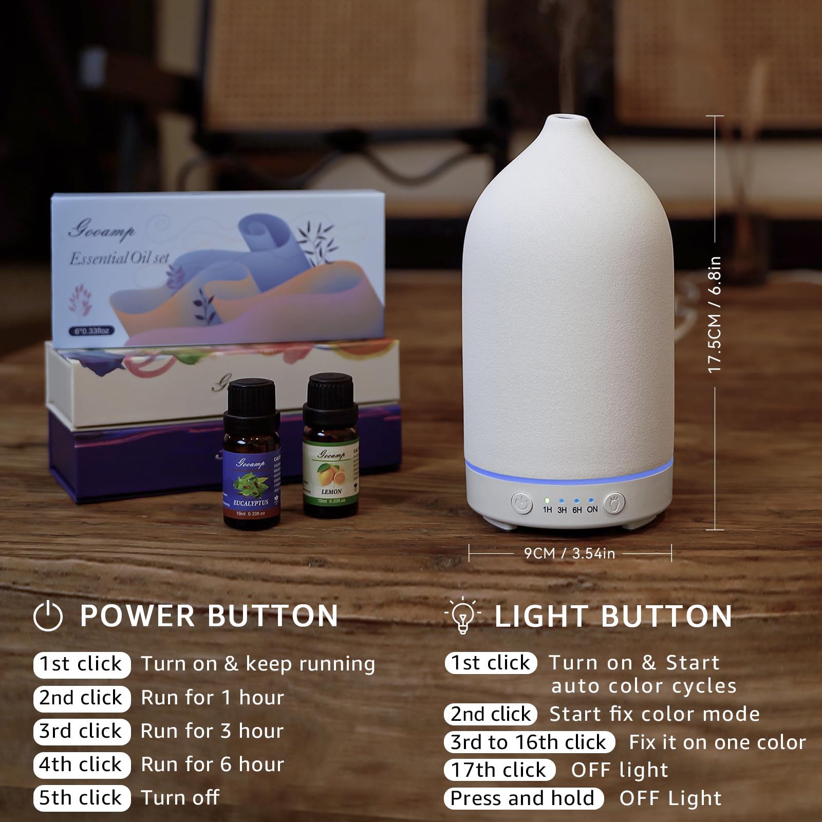 Gooamp diffuser gift set ready for gifting to wellness enthusiasts