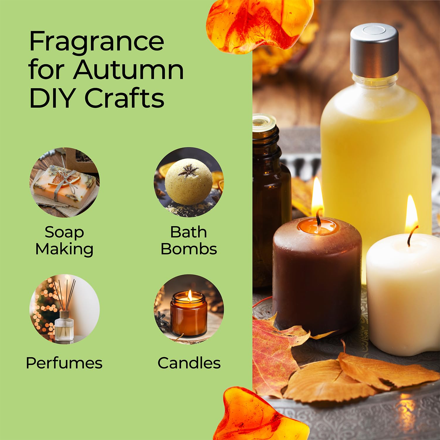 Diffuser scene with Good Essential amber fragrance oil for a cozy space.