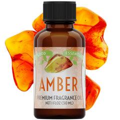 Good Essential amber fragrance oil with eyedropper for precise blending.