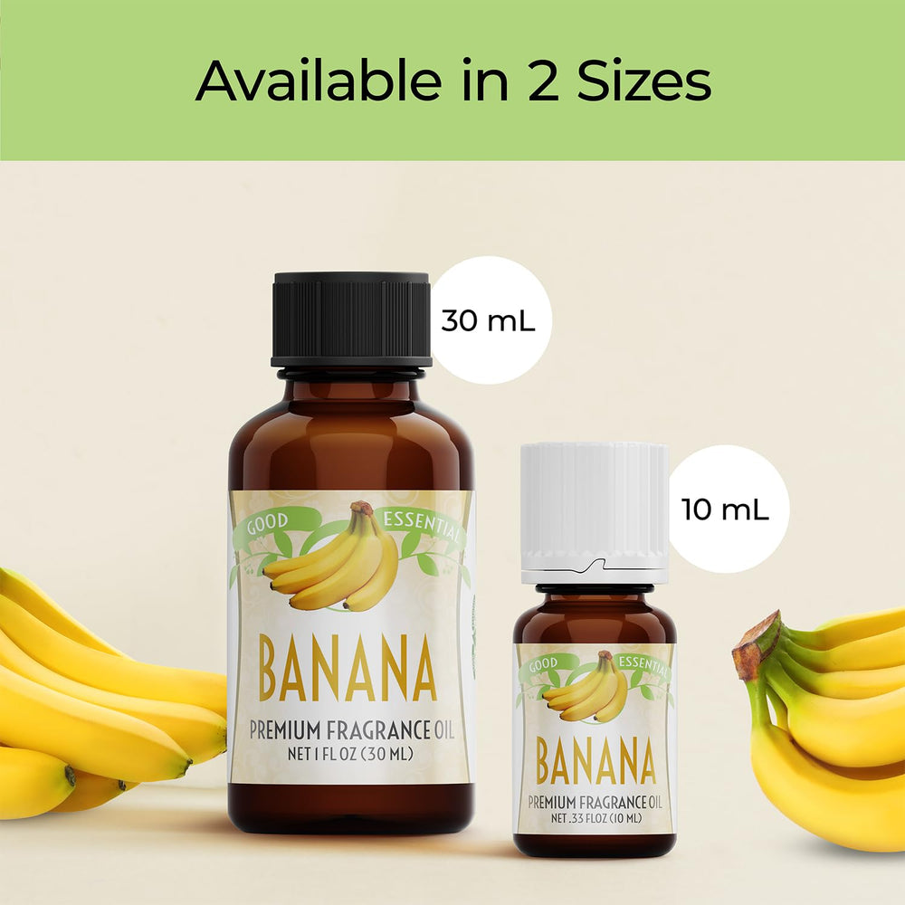 Gift-ready bottle of Good Essential Banana Fragrance Oil.