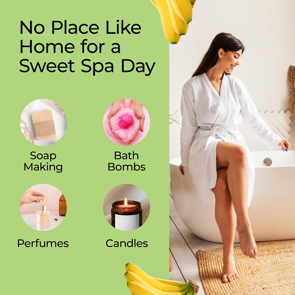 Good Essential Banana Fragrance Oil mixed into handmade soaps for aroma.