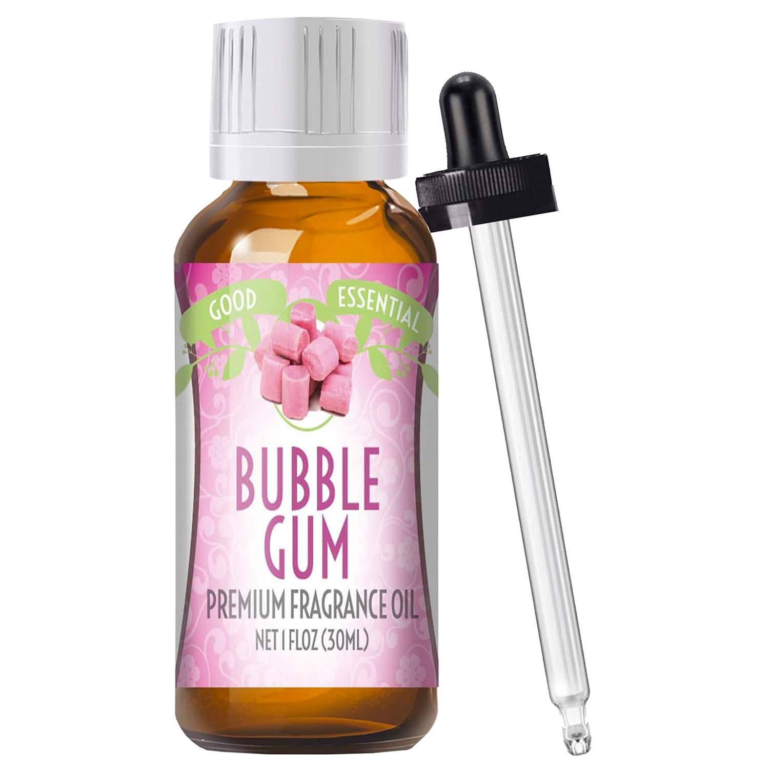 Good Essential Bubble Gum Fragrance Oil bottle for diffusers, candles, and handmade cosmetics.