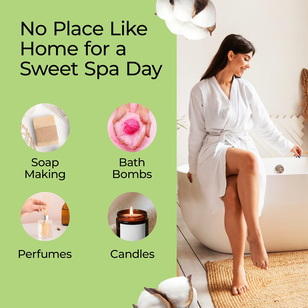 Good Essential Fresh Cotton candle-making setup adds a clean cotton scent