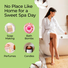 Good Essential Fresh Cotton candle-making setup adds a clean cotton scent