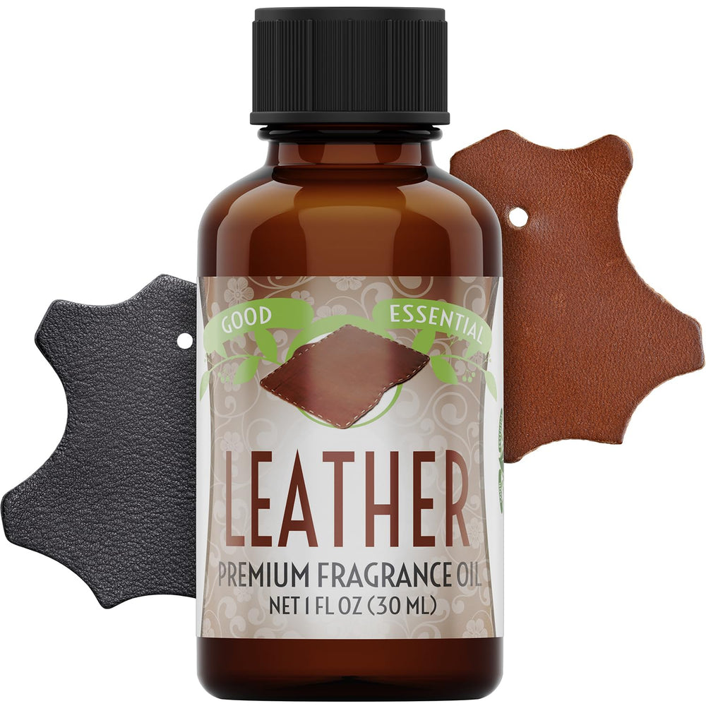 Good Essential Leather Fragrance Oil for candle warmer creates a refined, inviting atmosphere