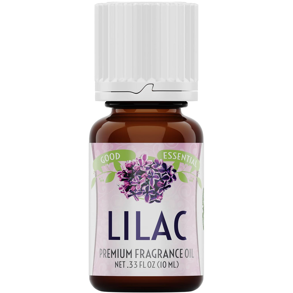 Good Essential Lilac fragrance oil bottle for home scent crafting.