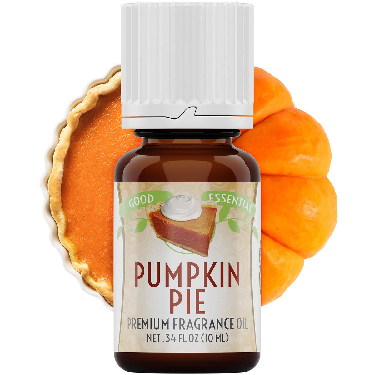 Good Essential Pumpkin Pie Fragrance Oil bottle for candles and diffusers
