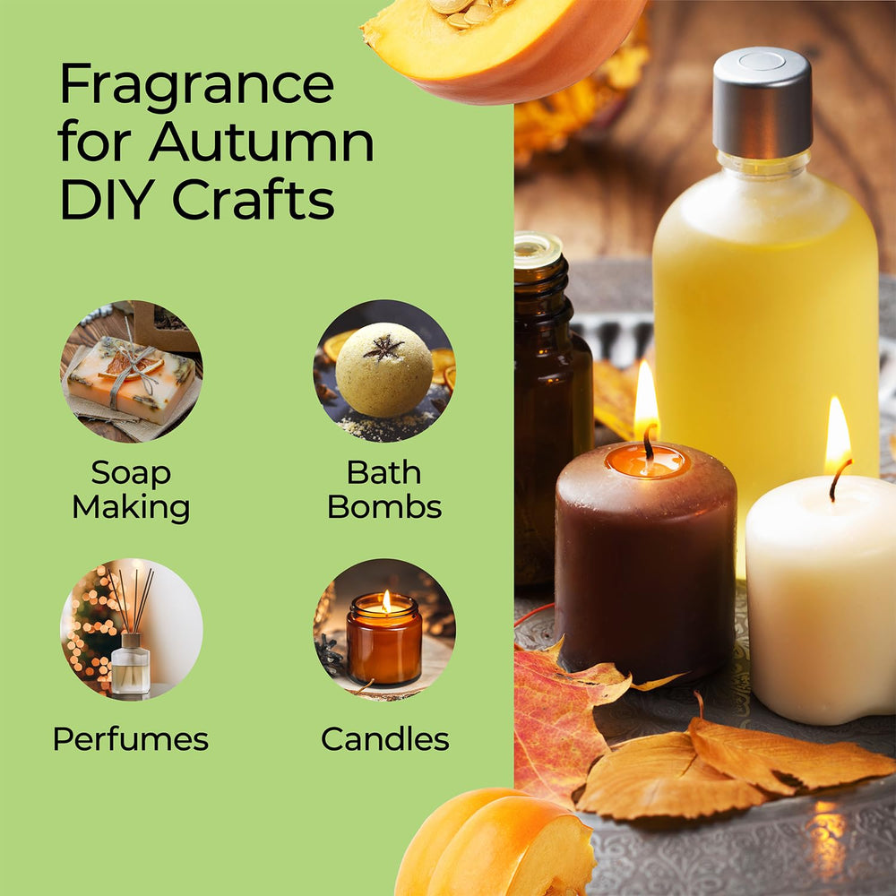 Good Essential Pumpkin Pie Fragrance Oil near soap molds for DIY scented soaps.