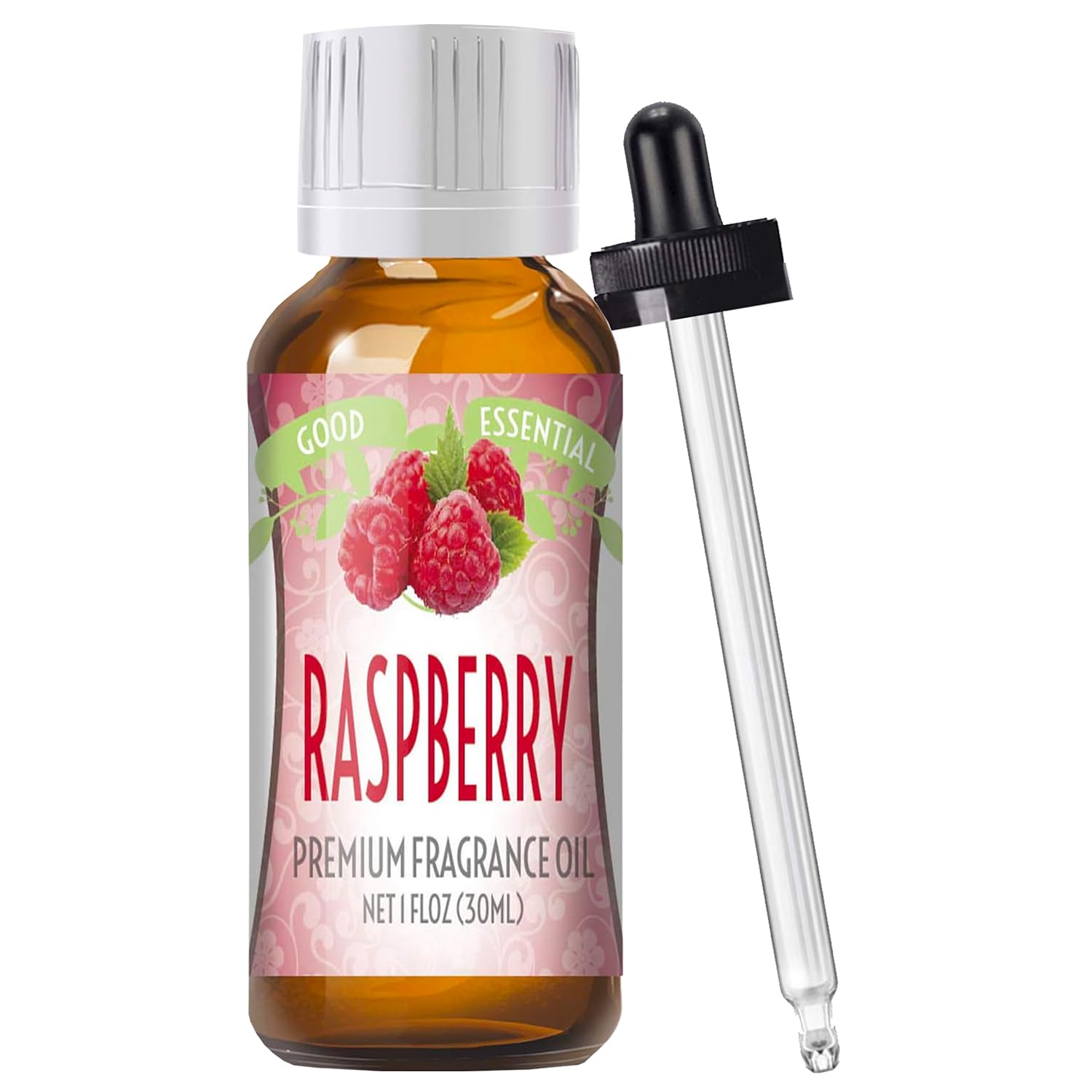 Good Essential Raspberry Fragrance Oil bottle offers a versatile scent for diffusers and crafts.