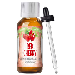 Good Essential Red Cherry fragrance oil bottle ready for diffusers and candles