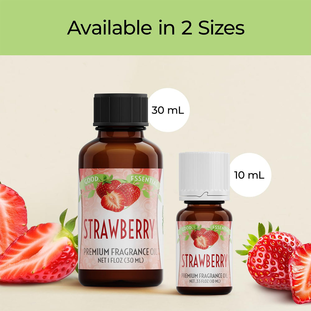 Gift-ready Good Essential strawberry fragrance oil for DIY presents.