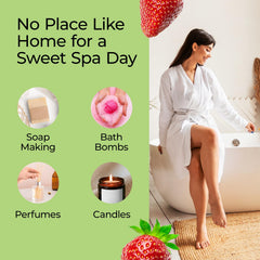 Strawberry fragrance oil used in soy wax candles