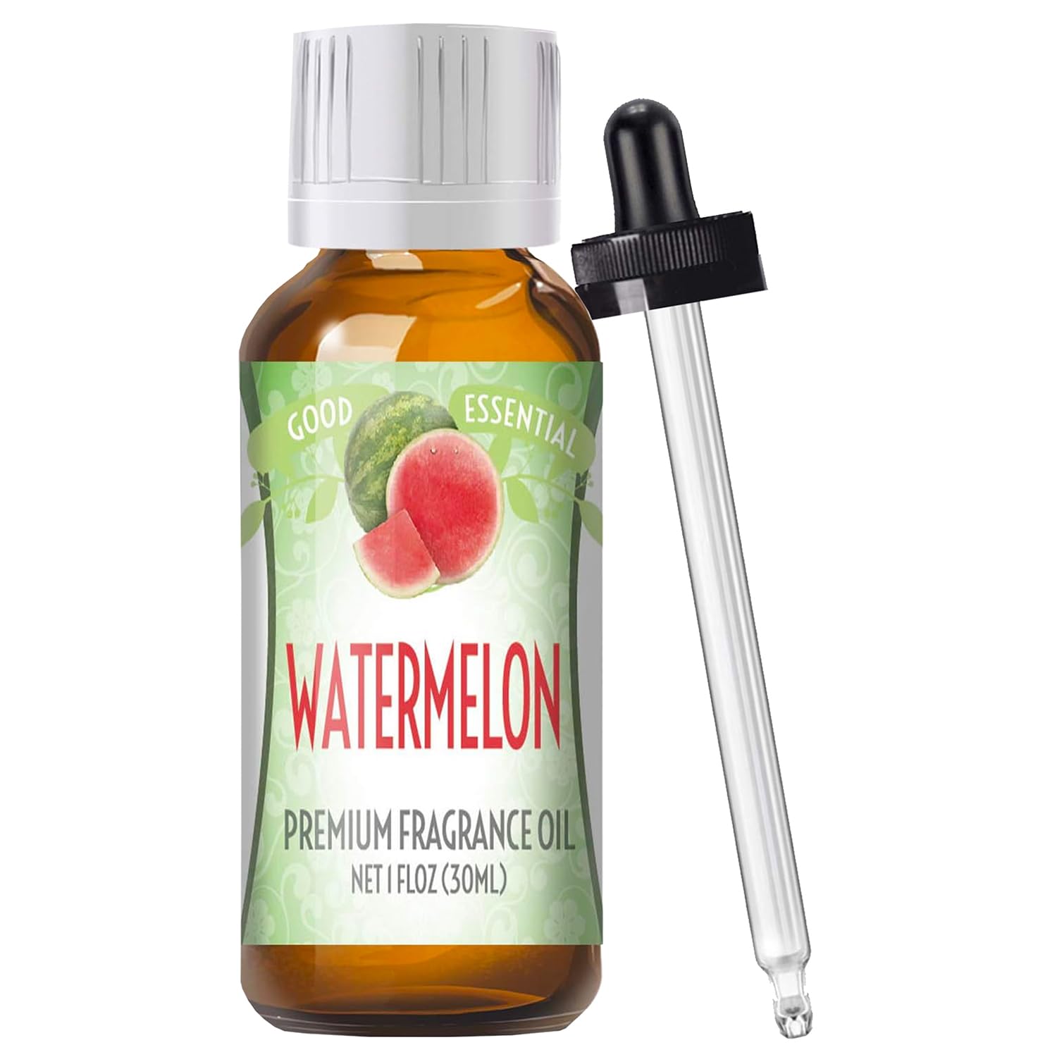 Good Essential Watermelon Fragrance Oil bottle, ideal for diffusers, candles, and soaps.