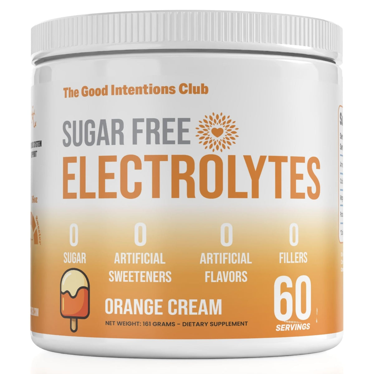 The Good Intentions Club sugar-free electrolytes bottle pour for quick hydration