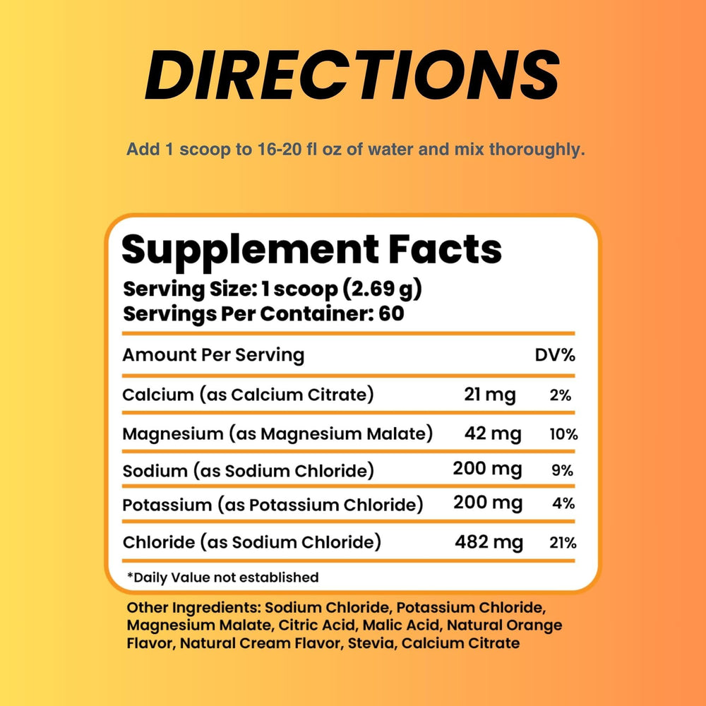 Travel-ready electrolyte powder from The Good Intentions Club with scoop