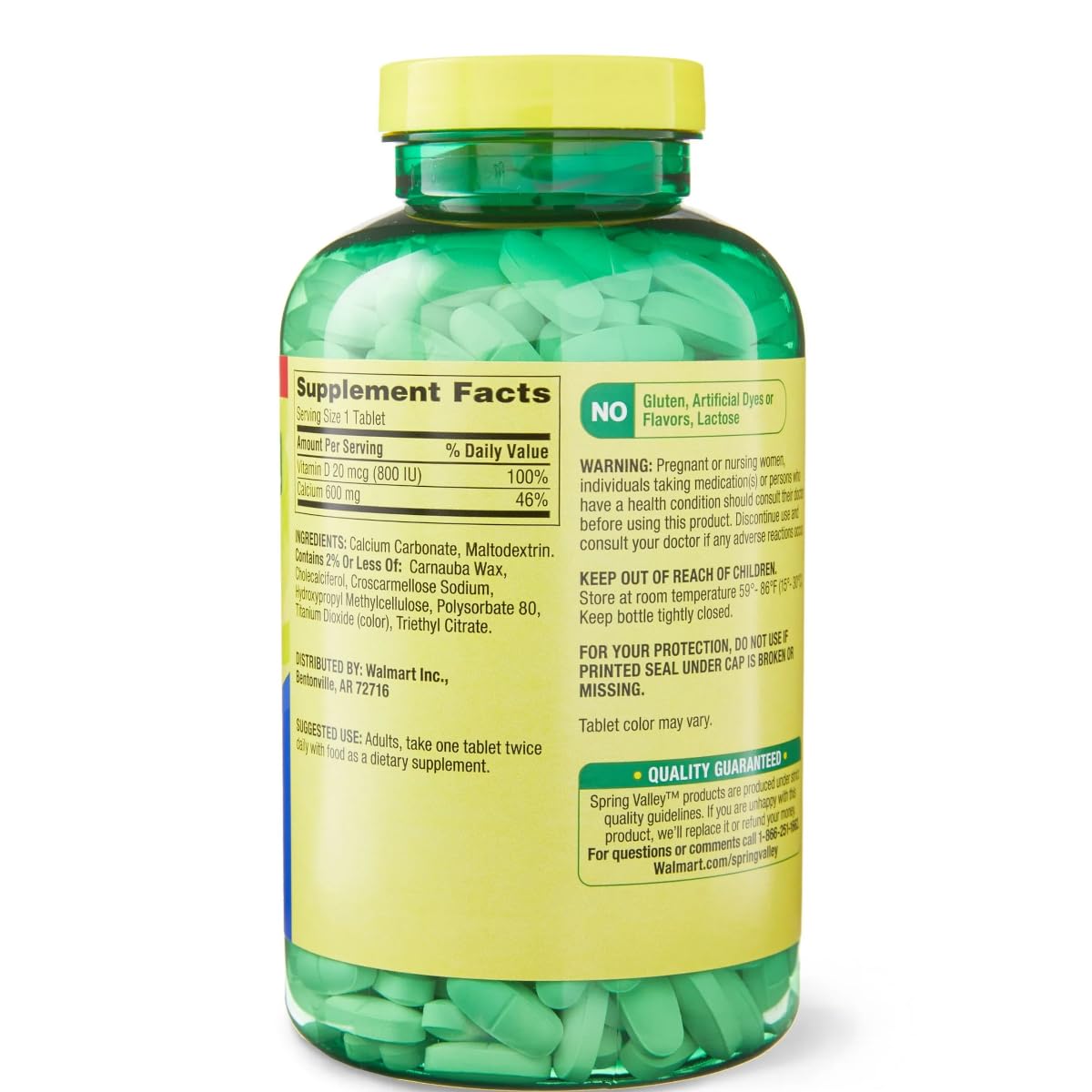 GoodDealsHouse 500-count bottle shown for long-term bone health support.