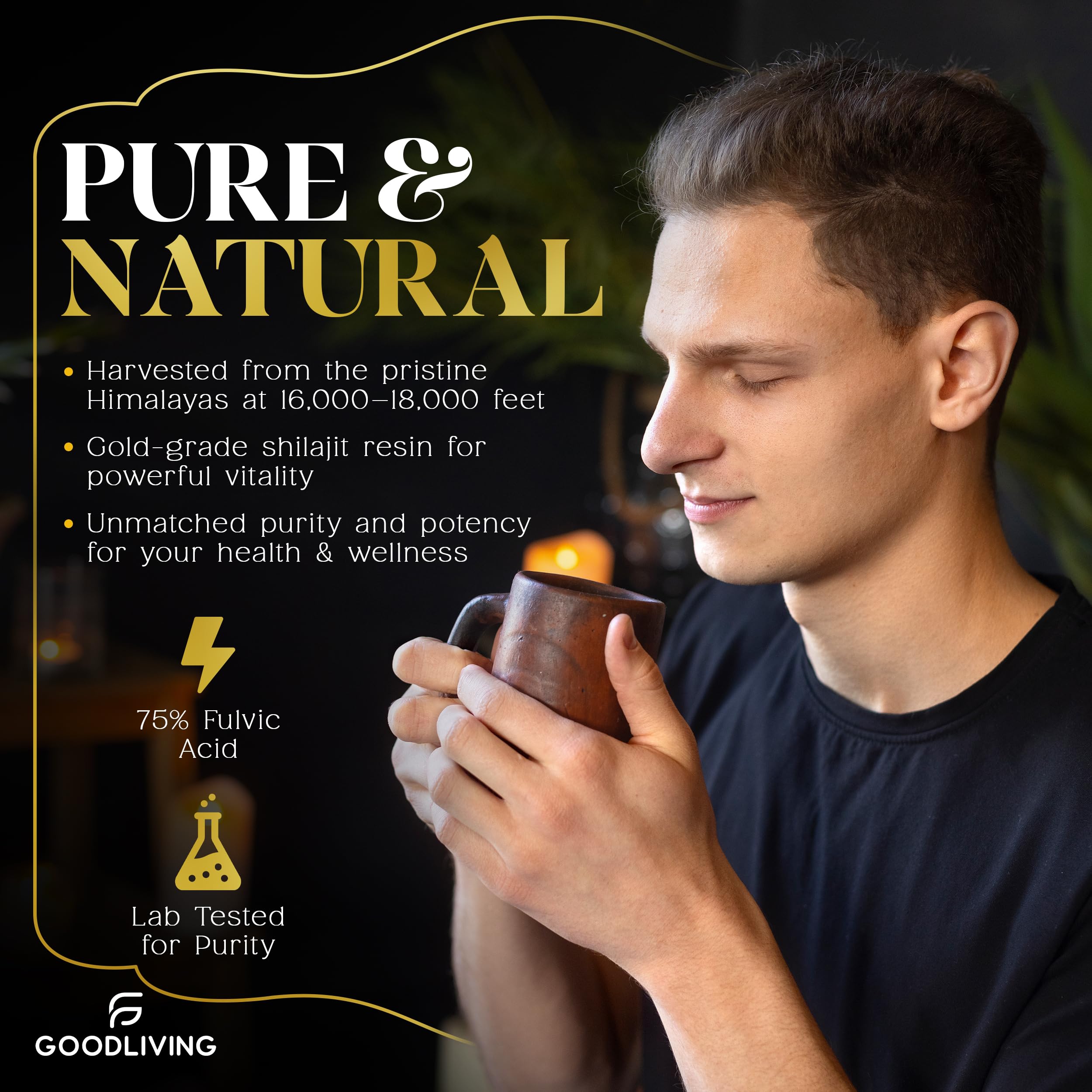 GoodLiving lab certification signals purity and safety for long-term use.