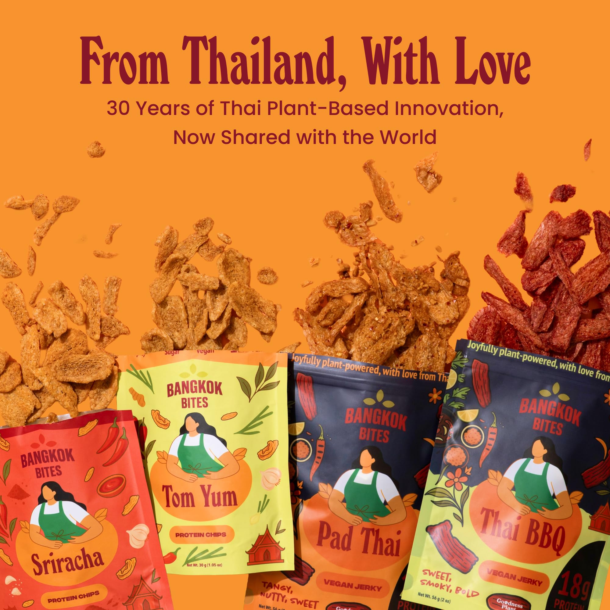 Thai-inspired Bangkok Bites entice adventurous snackers seeking bold flavors.