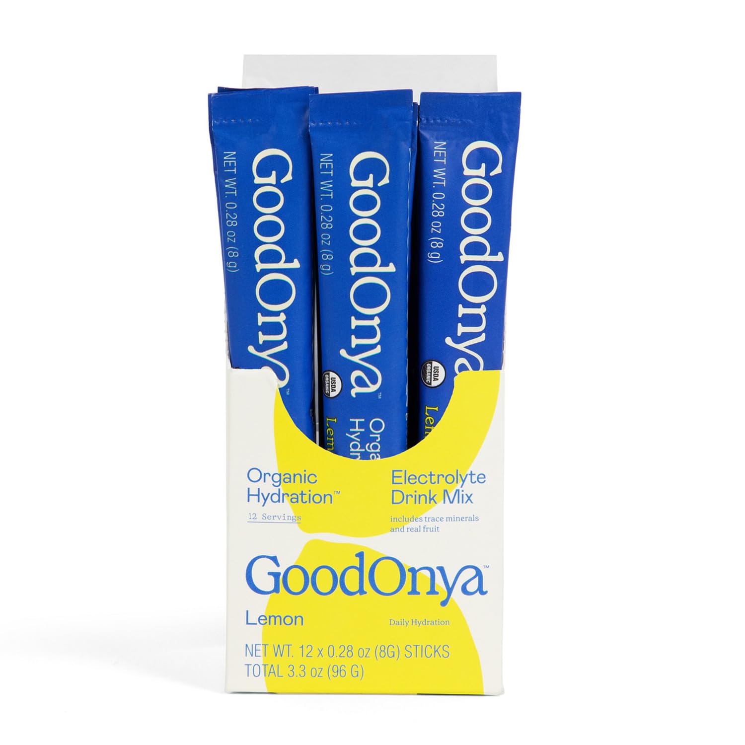 GOODONYA hydration in a glass shows easy mixing for daily use.