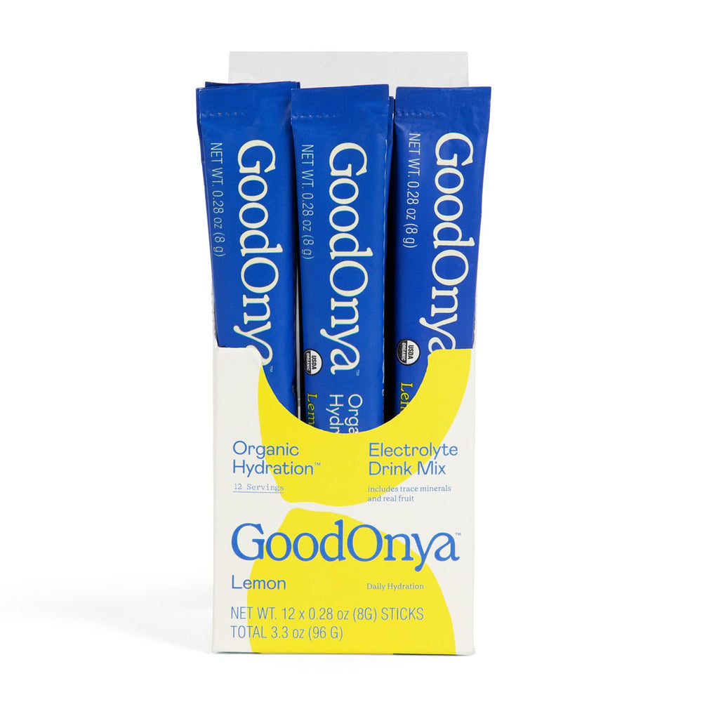GOODONYA hydration in a glass shows easy mixing for daily use.