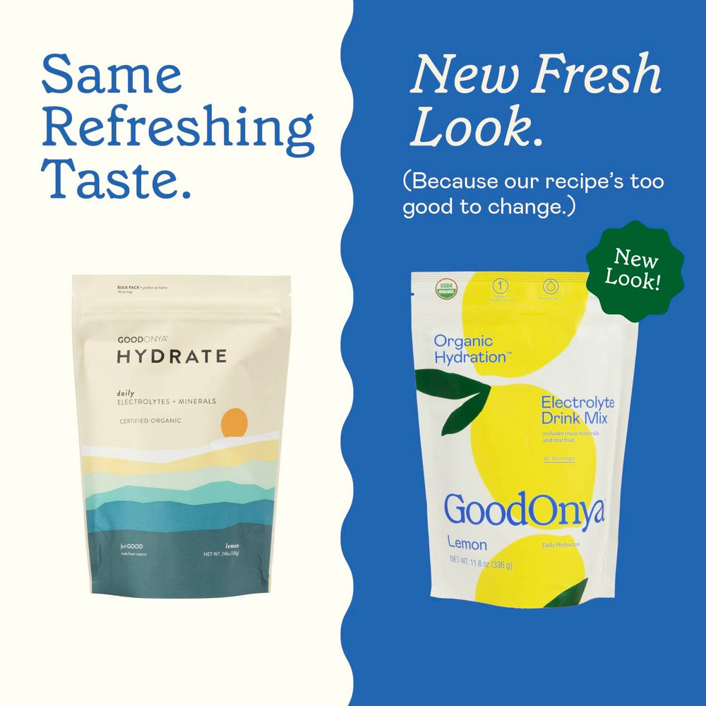 GOODONYA bottle with lemon flavor for on-the-go hydration