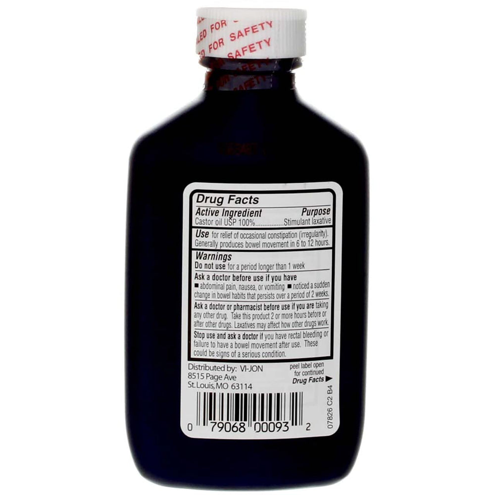 GoodSense Castor Oil texture close-up highlighting thick, smooth oil for application