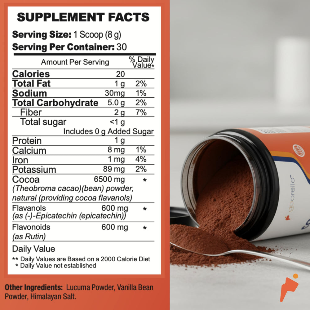 Goorello 30 servings tub with label highlights value and convenience.