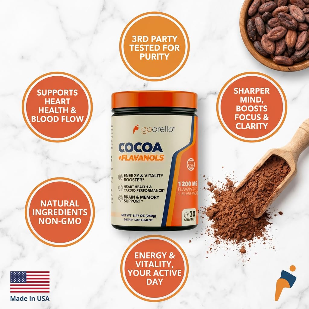 Goorello non-GMO purity seal communicates clean ingredients.