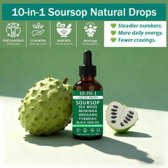 GOOVIP GraviGlow soursop dropper dispensing the fast-absorbing liquid