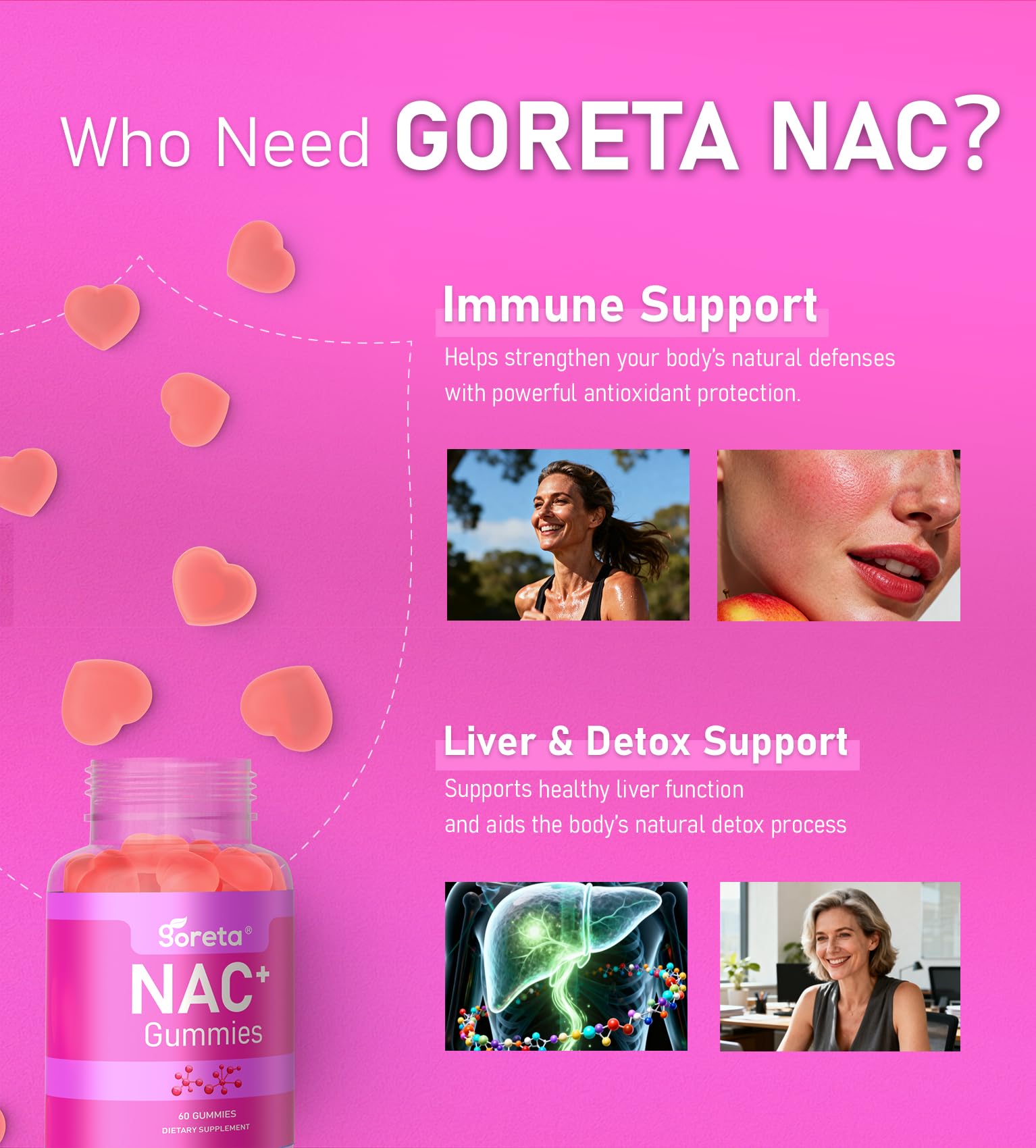 60-count bottle label hints long lasting daily support
