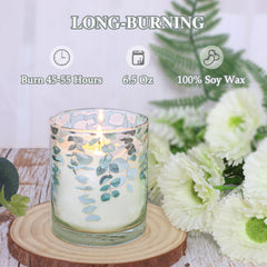 Gorge Moment 6.5oz soy candle delivers long-lasting fragrance without overpowering the space.