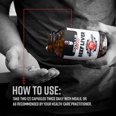 Gorilla Mind freeze-dried liver capsules preserve nutrients in convenient form