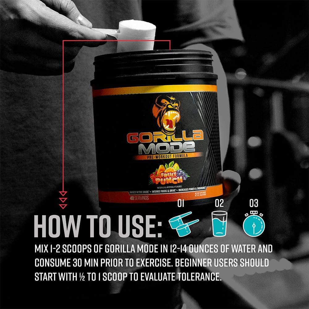 Gorilla Mind Gorilla Mode mixed drink ready to boost workouts