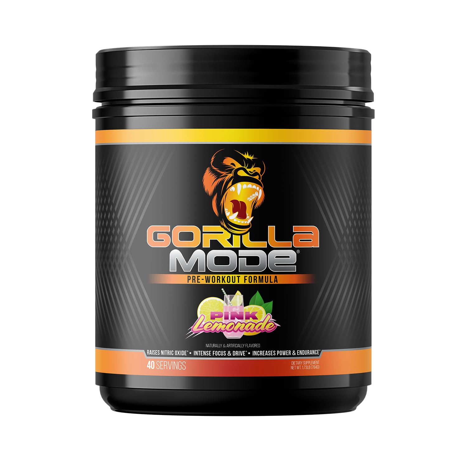 Gorilla Mind Gorilla Mode Pink Lemonade powder for intense pumps