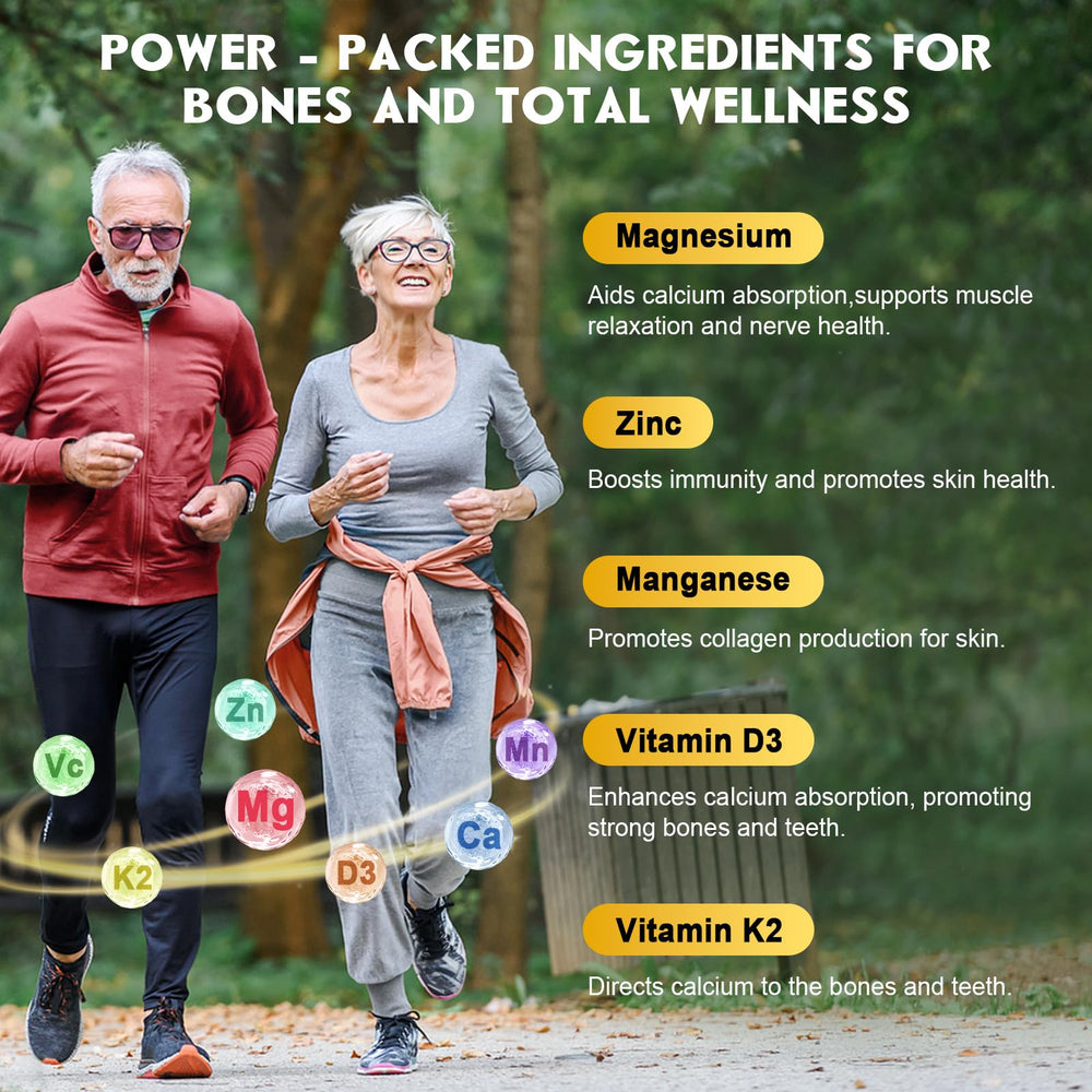 GORNVB graphic illustrates D3, K2, magnesium for absorption.