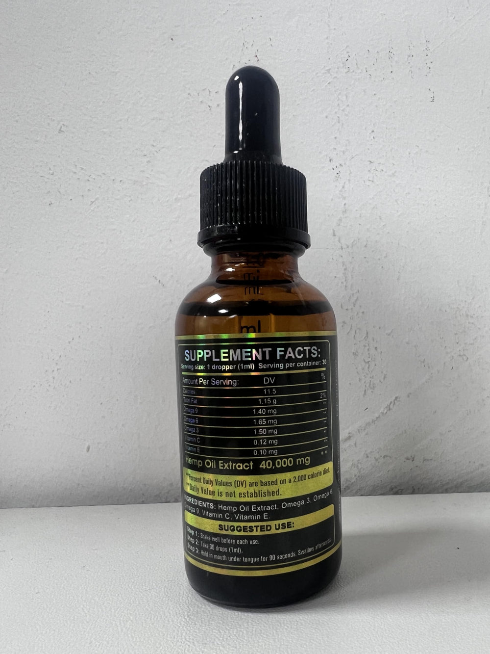 GORNVB hemp oil lifestyle use showing drizzle under tongue for routine calm.