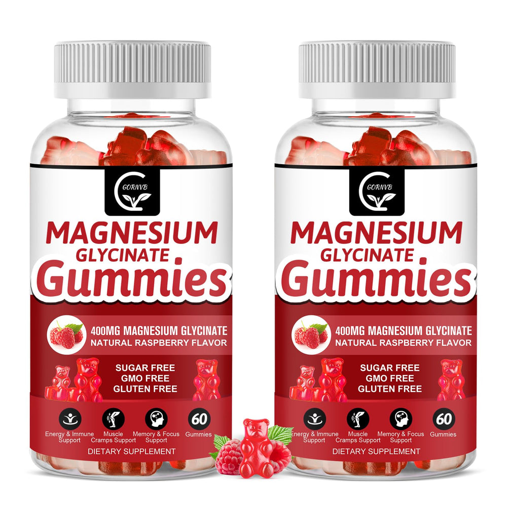 GORNVB magnesium glycinate gummies bottle for easy daily calm and mood support