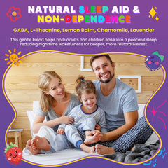 Serving two gummies per night shown as part of a relaxed evening routine.