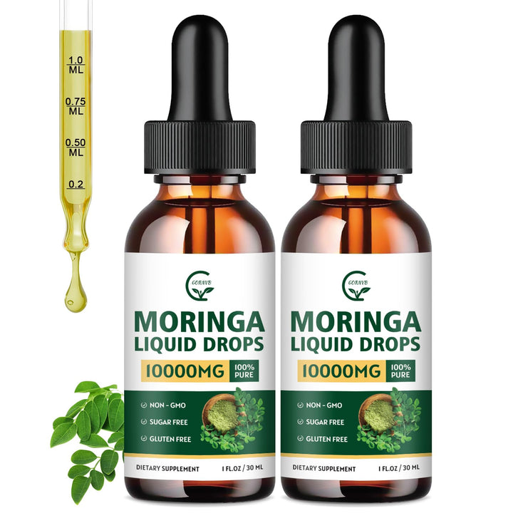 GORNVB Moringa Liquid Drops bottle ready for daily use for vitality