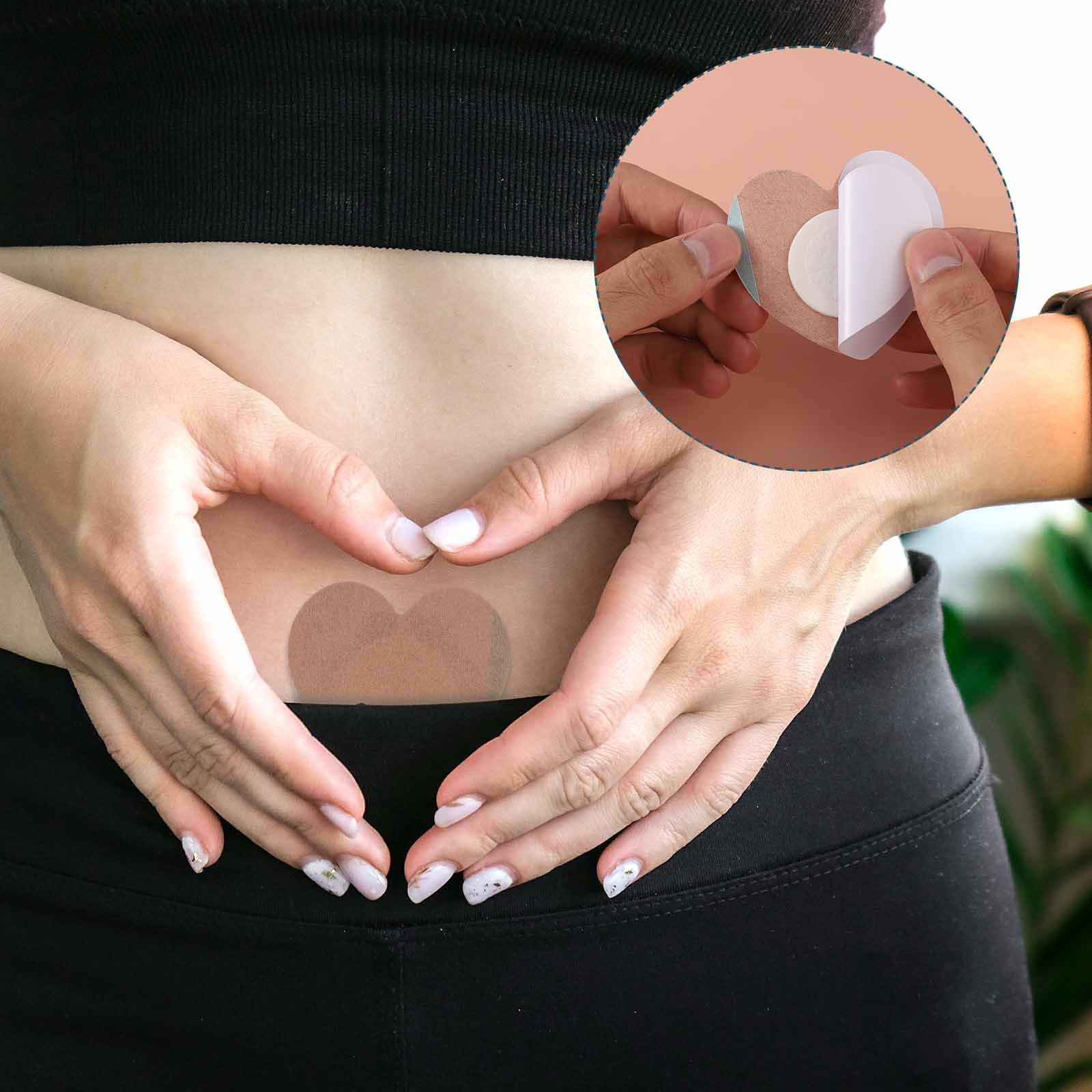 Gosknor spunlace material wrap, breathable coverage for the navel area.