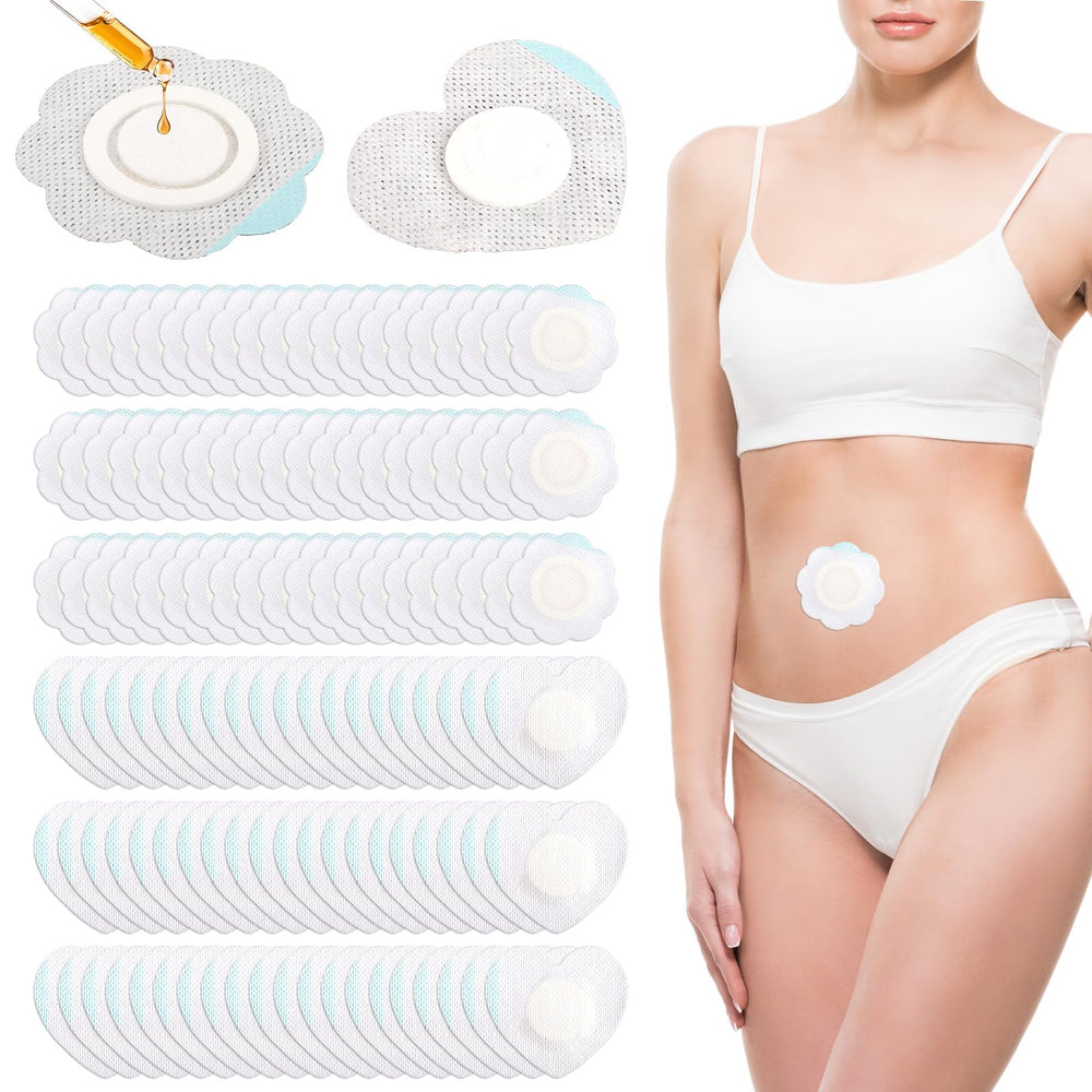 Gosknor heart-shaped wrap castor oil pad for comfortable belly coverage and absorption.