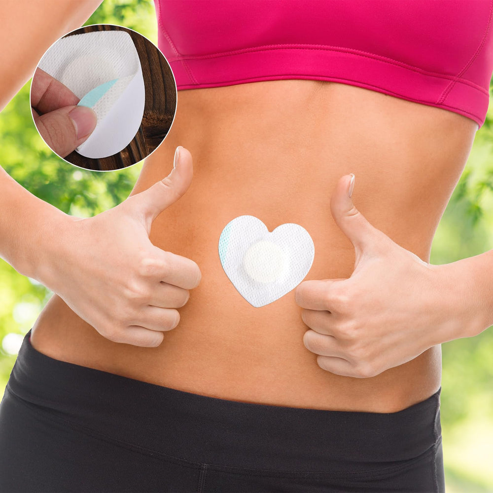 Gosknor plum blossom navel patch pack uses breathable fabric to reduce irritation.