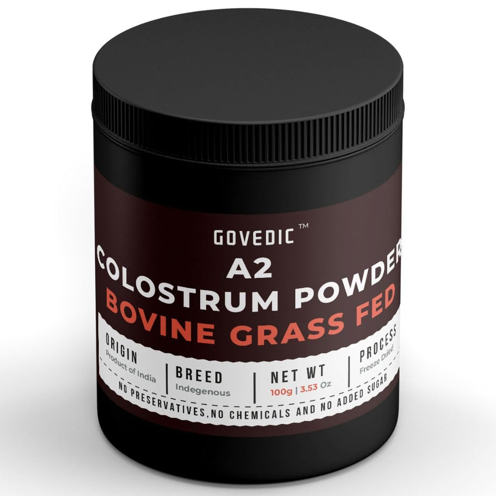 Govedic Colostrum Powder from grass-fed cows supports wellness.