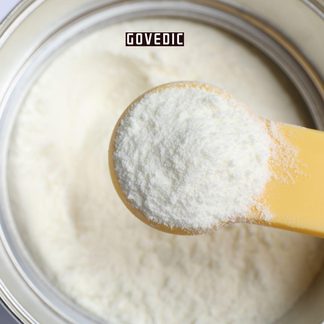 Govedic Colostrum Powder serving size spoon helps measured intake.