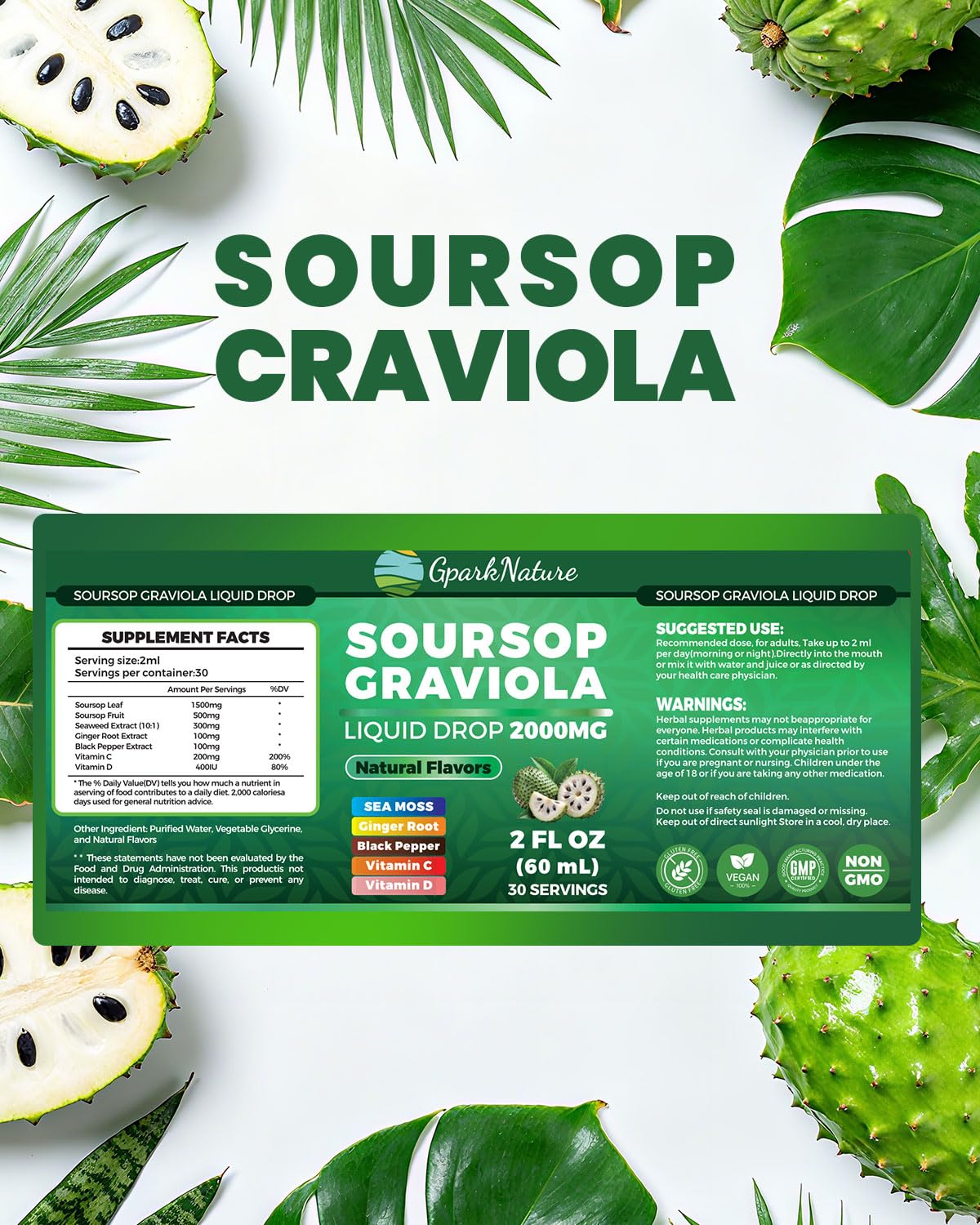 Lifestyle scene with Soursop Drops for daily health